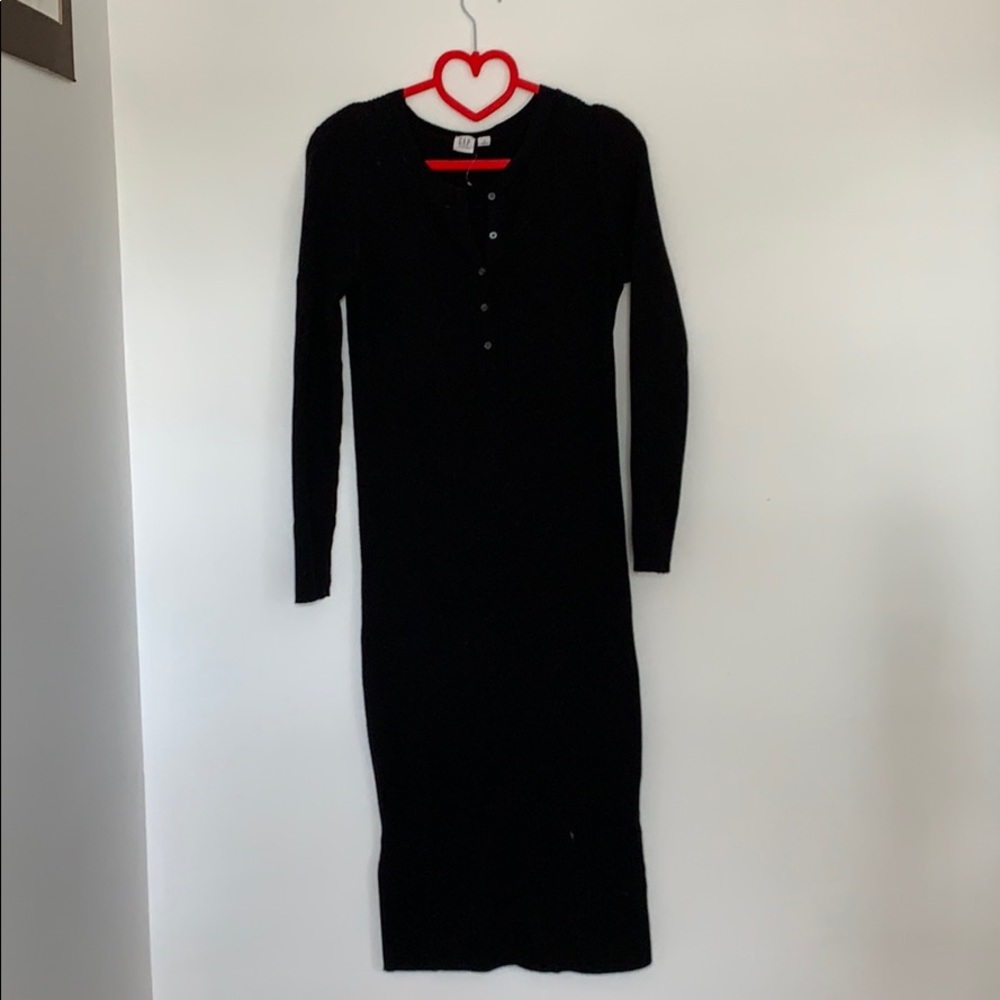 Black sweater dress